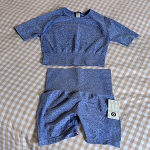 NWT Blue Athletic Two-Piece Set
